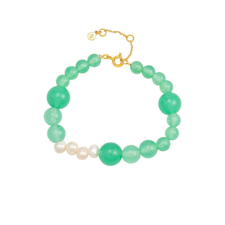 Hultquist Copenhagen Mia Grøn Perle Armbånd – produktbillede 2
