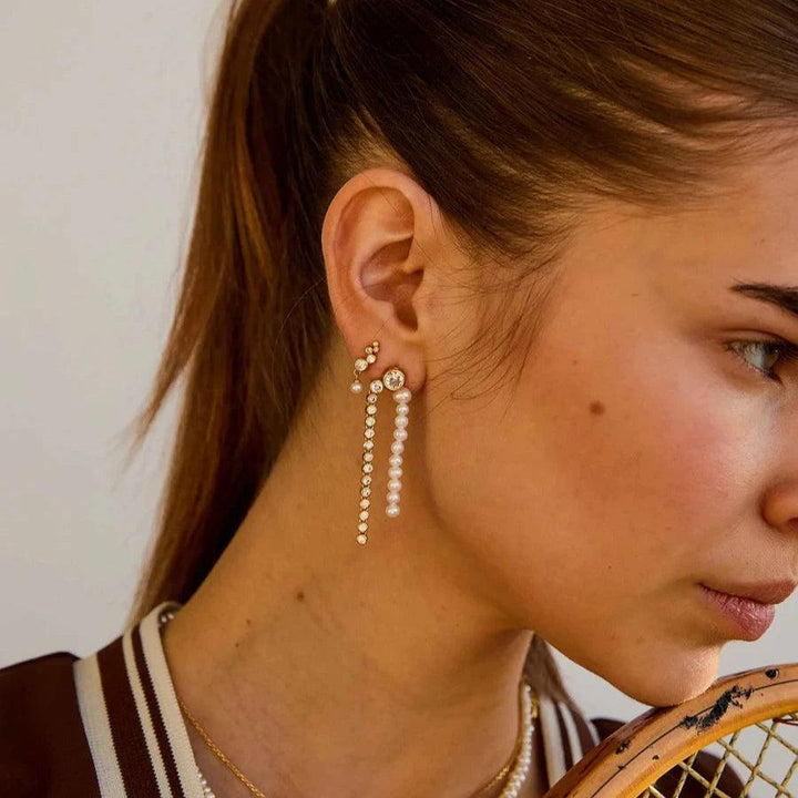 Hultquist Copenhagen Sienna Pearl forgyldte Ørestikker – produktbillede 2