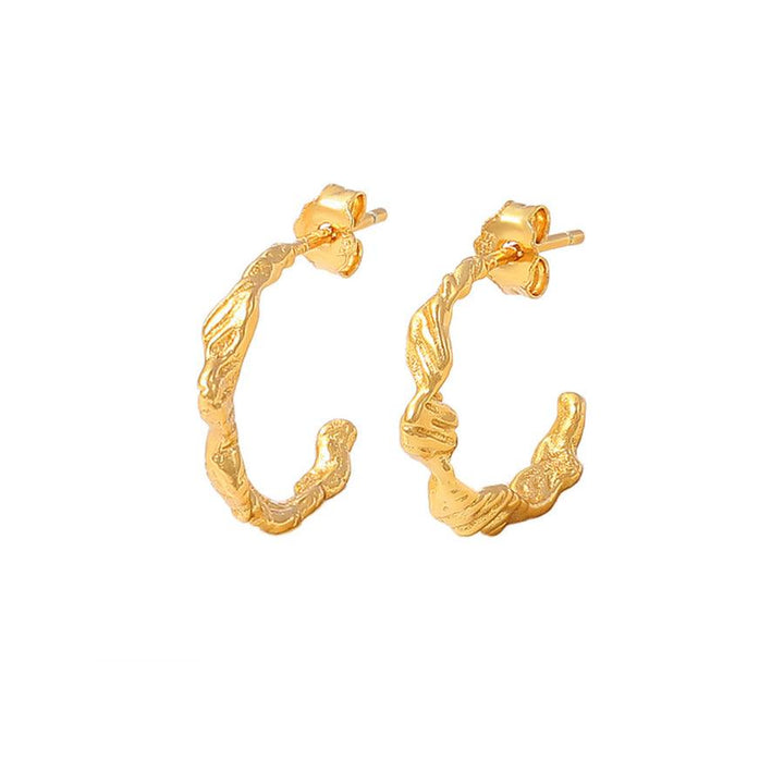 Hultquist Lorelei Petite Hoops sølvforgyldt - S08466G – S08466G