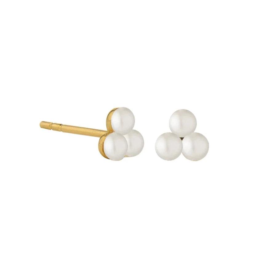 Jeberg Jewellery Cordelia Triple Pearl Stud – 52715