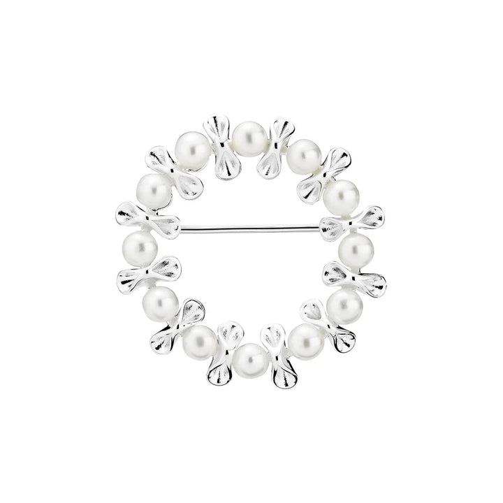 Lund Copenhagen Sølv Broche Med Perler – 9041272-33