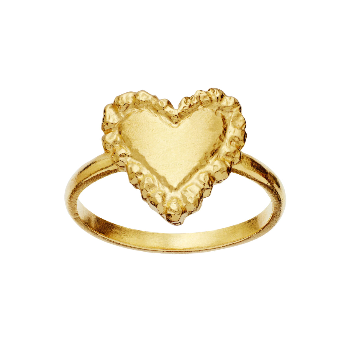 Maanesten Abra Forgyldt Hjerte Ring – 4876A-003