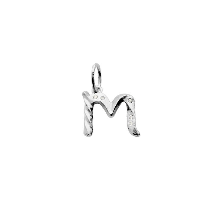 Maanesten Alphabet Letter Halskæde Sølv -  Bogstavs Vedhæng A-Z – produktbillede 4