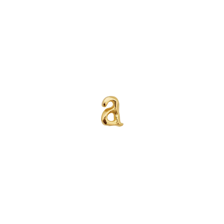 Maanesten Alphabet Single Bogstav Ørestik A–W i Forgyldt – produktbillede 2