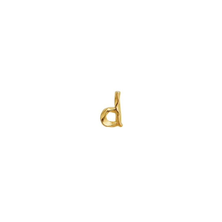 Maanesten Alphabet Single Bogstav Ørestik A–W i Forgyldt – produktbillede 5