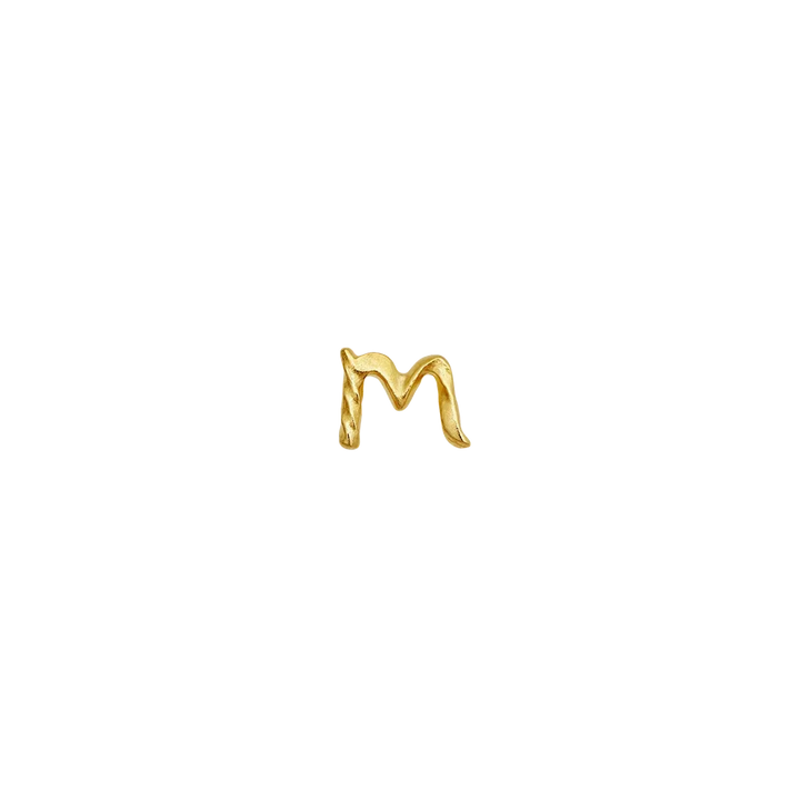 Maanesten Alphabet Single Bogstav Ørestik A–W i Forgyldt – produktbillede 14