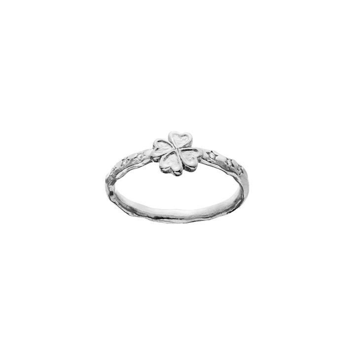Maanesten Clover Sølv Ring – Firkløver & Zirkonia – 4881C-001