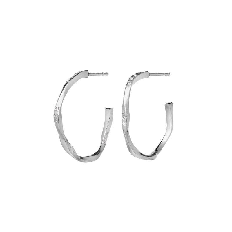 Maanesten Echo Medium Hoops 23mm i Sølv - 9862C – 9862C