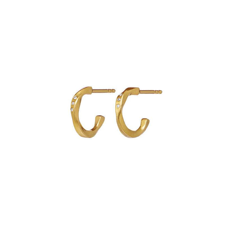 Maanesten Echo Petite Hoops 12mm Forgyldt - 9861A – 9861A