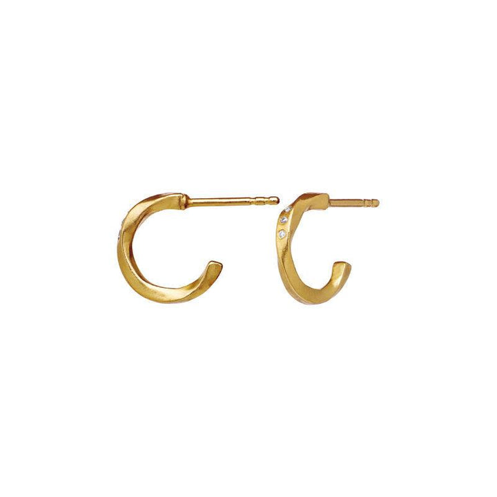 Maanesten Echo Petite Hoops 12mm Forgyldt - 9861A – produktbillede 2