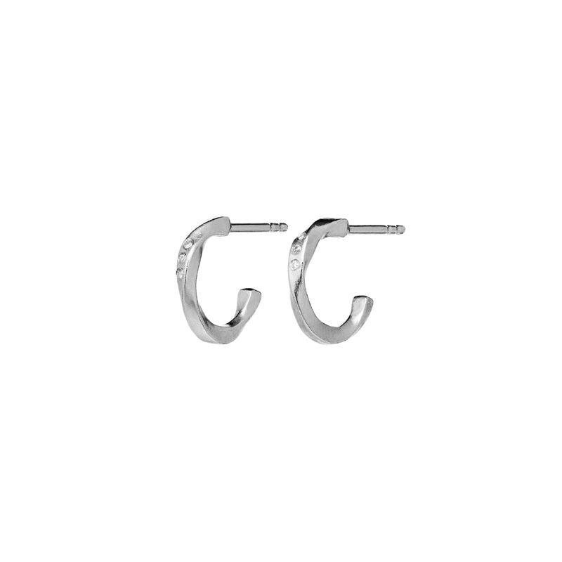 Maanesten Echo Petite Hoops 12mm i Sølv - 9861C – 9861C