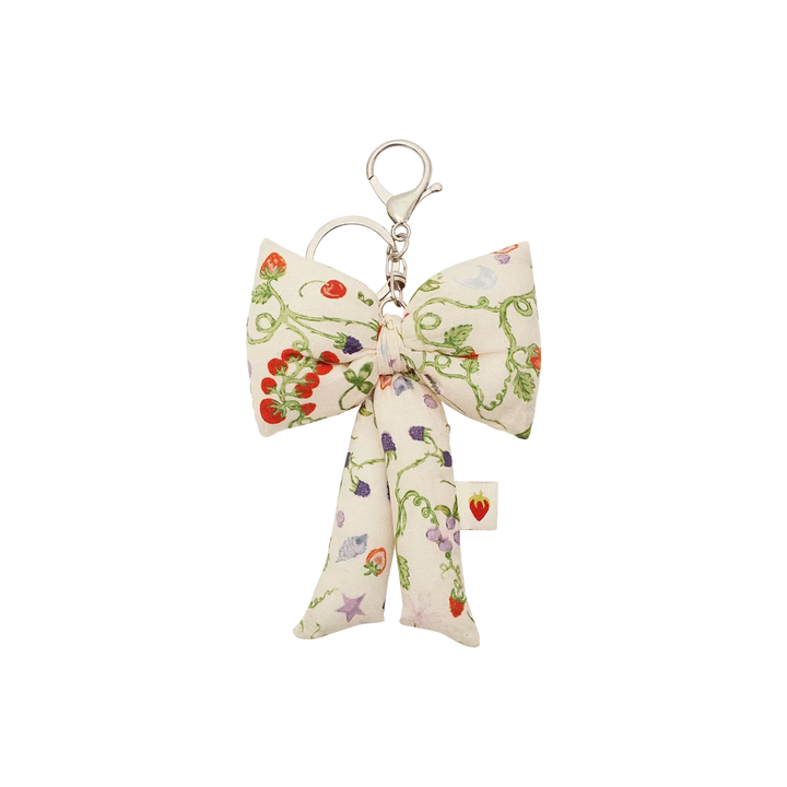 Maanesten Fabric Bow Nøglering – Garden Magic Ivory – 4111-Onesize
