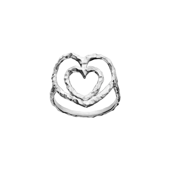 Maanesten Felicity Sølv Hjerte Ring – produktbillede 2