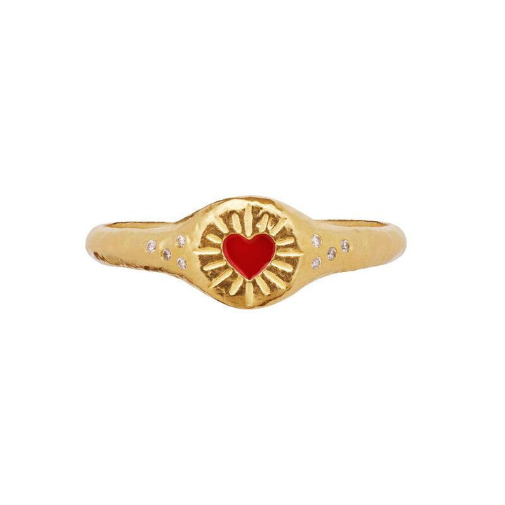 Maanesten Hayali Ring m. Hjerte – produktbillede 2