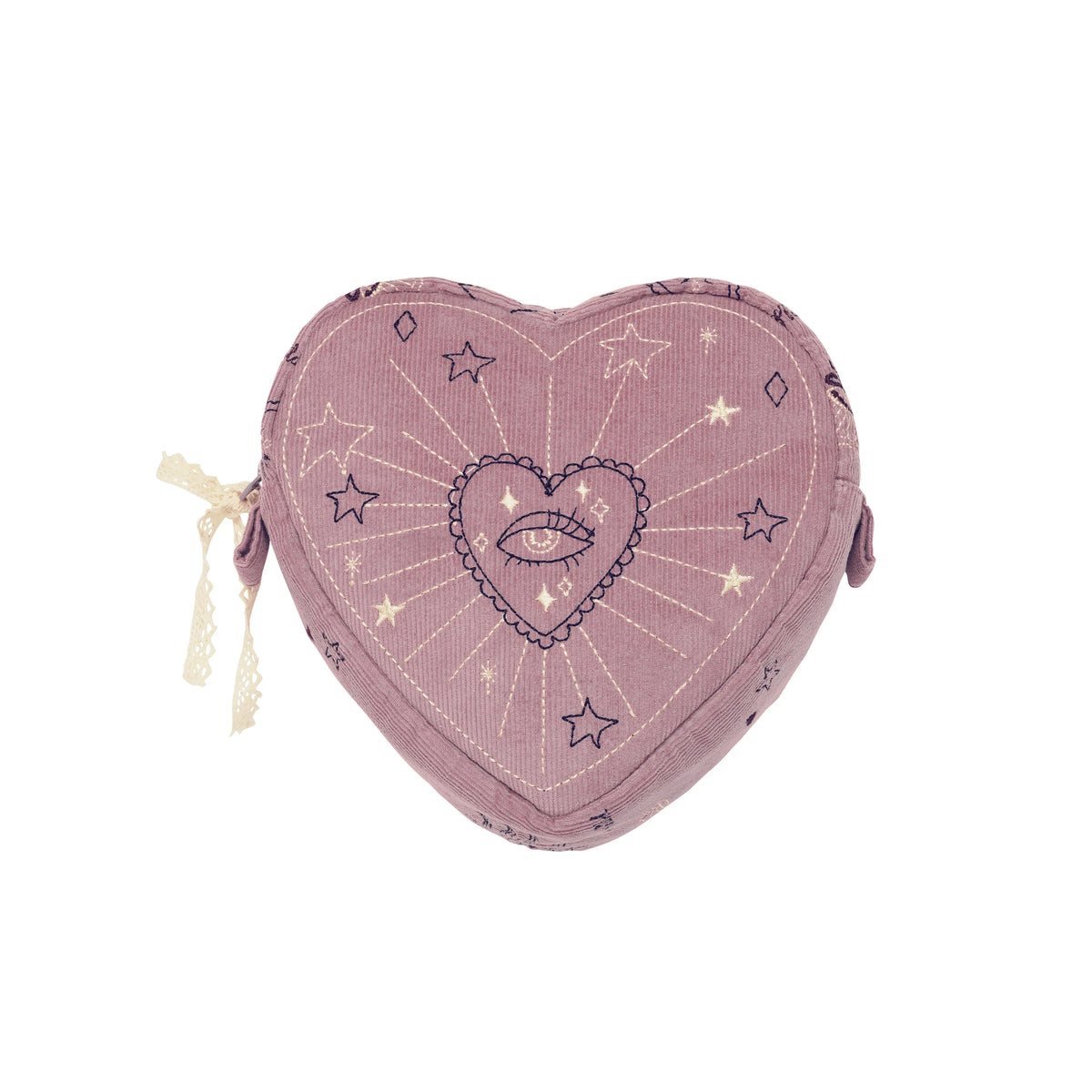 Maanesten Heart Makeup Taske Magical Purple – 4097-Onezise