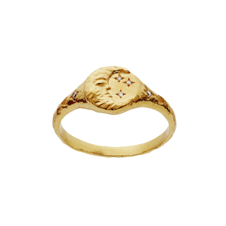 Maanesten Magdalena Forgyldt Ring – 4871A-001