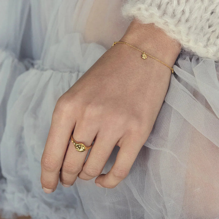 Maanesten Magdalena Forgyldt Ring – produktbillede 2
