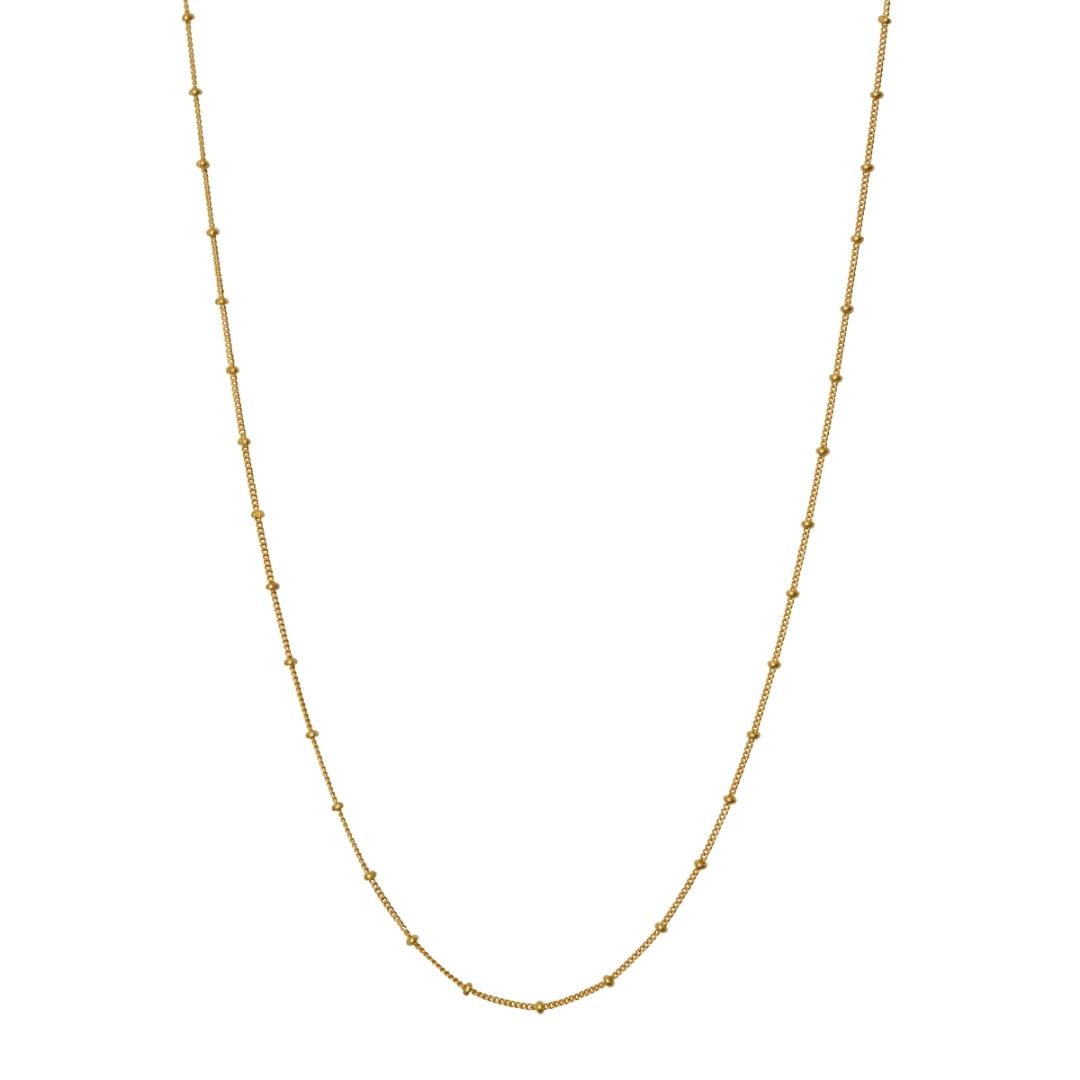Maanesten Nala Choker Halskæde Forgyldt - 2506A – 2506A