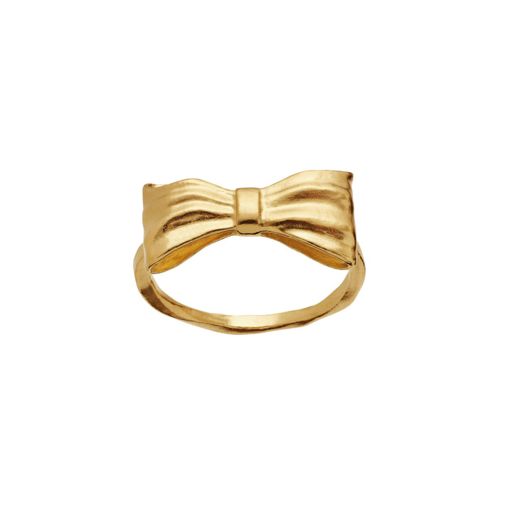 Maanesten Satin Forgyldt Ring Sløjfe – produktbillede 2