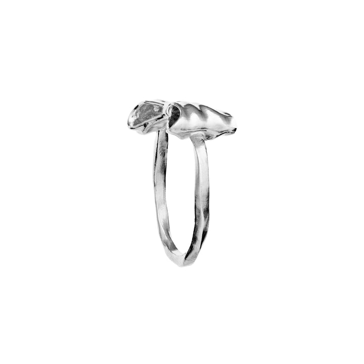Maanesten Satin Sølv Ring Sløjfe – produktbillede 2