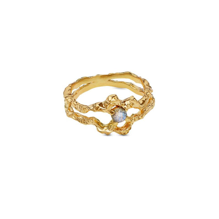 Maanesten Shelly Ring 18kt Forgyldt Sølv - 4738A – produktbillede 2
