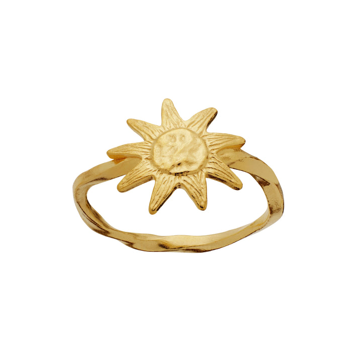 Maanesten Sonja Ring Forgyldt Sølv - Sol Ring – 4869A-001