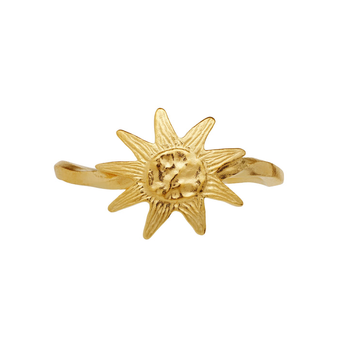 Maanesten Sonja Ring Forgyldt Sølv - Sol Ring – produktbillede 2