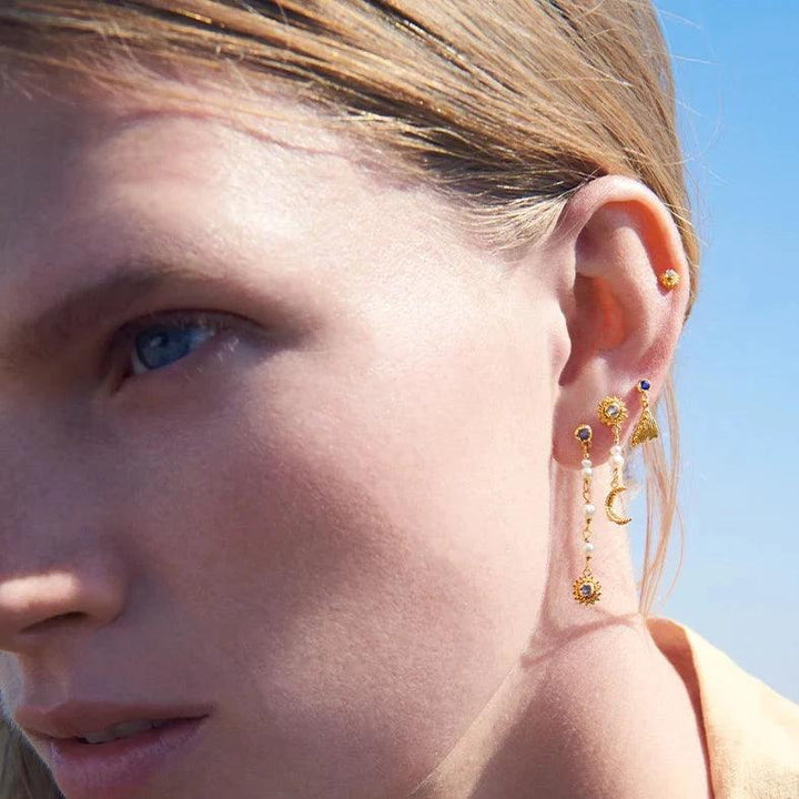 Maanesten Sunniva Earrings Forgyldt – produktbillede 2