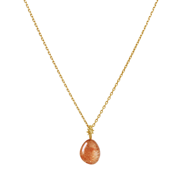 Maanesten Sunstone Fire Spirit Pendant Vedhæng- Forgyldt – produktbillede 2