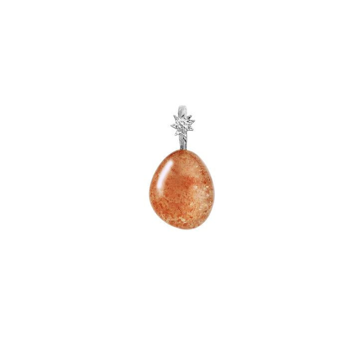 Maanesten Sunstone Fire Spirit Pendant Vedhæng- Sølv – 2829C