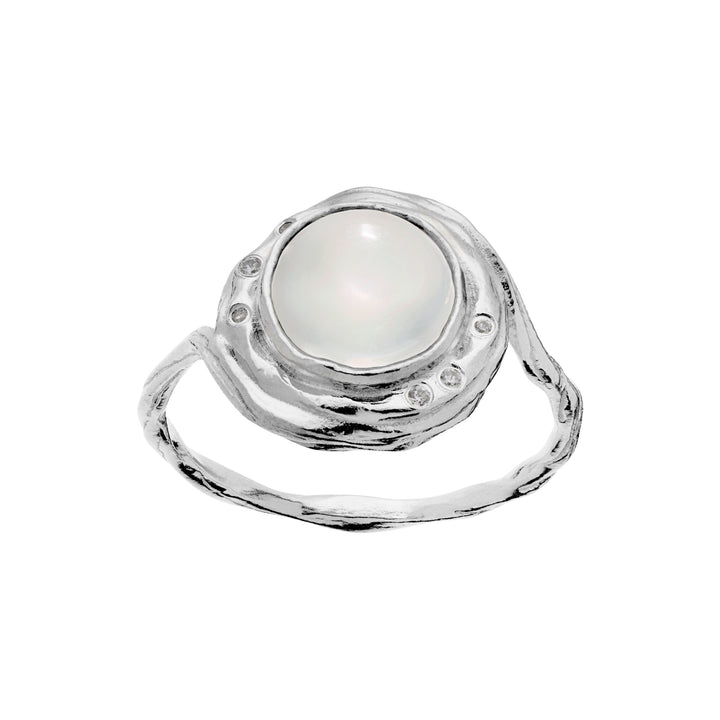 Maanesten Zahra Sølv Ring m. Månesten – 4867C-001