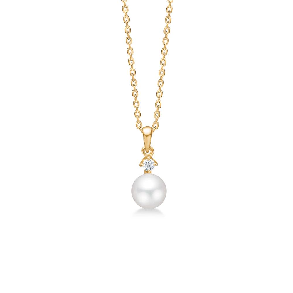 Mads Z 14kt Crown Pearl Vedhæng 0.04ct W.Si – 1533704