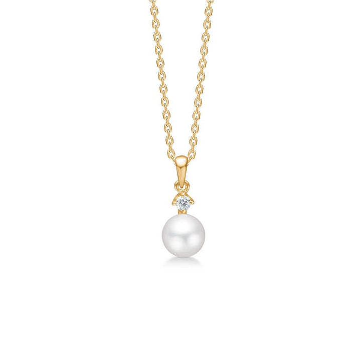 Mads Z 14kt Crown Pearl Vedhæng 0.04ct W.Si – 1533704
