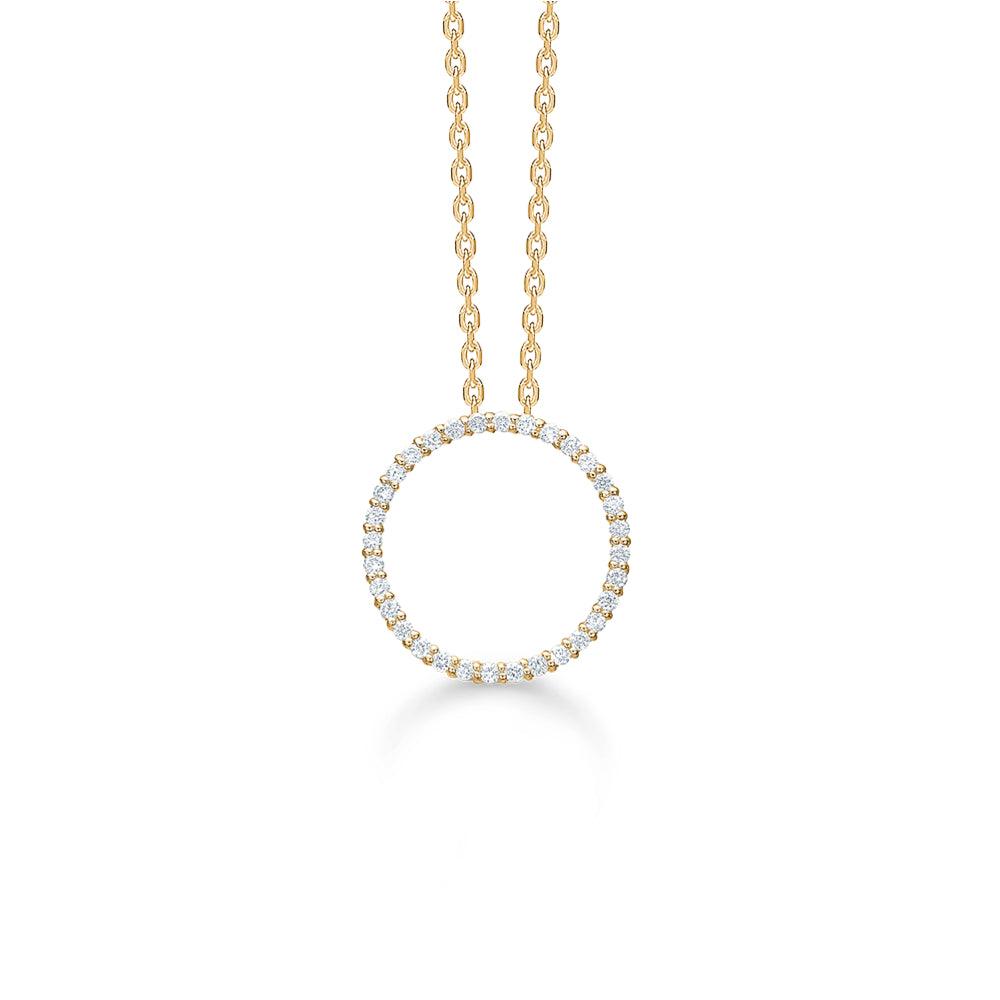 Mads Z 14kt Diamond Halo Vedhæng 0.20ct W.Si – 1531026