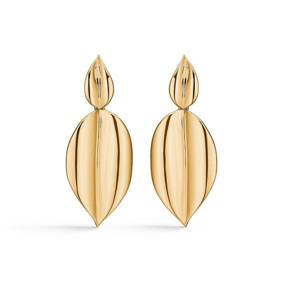 Mads Z 14kt Folding Drop Øreringe – 1510101
