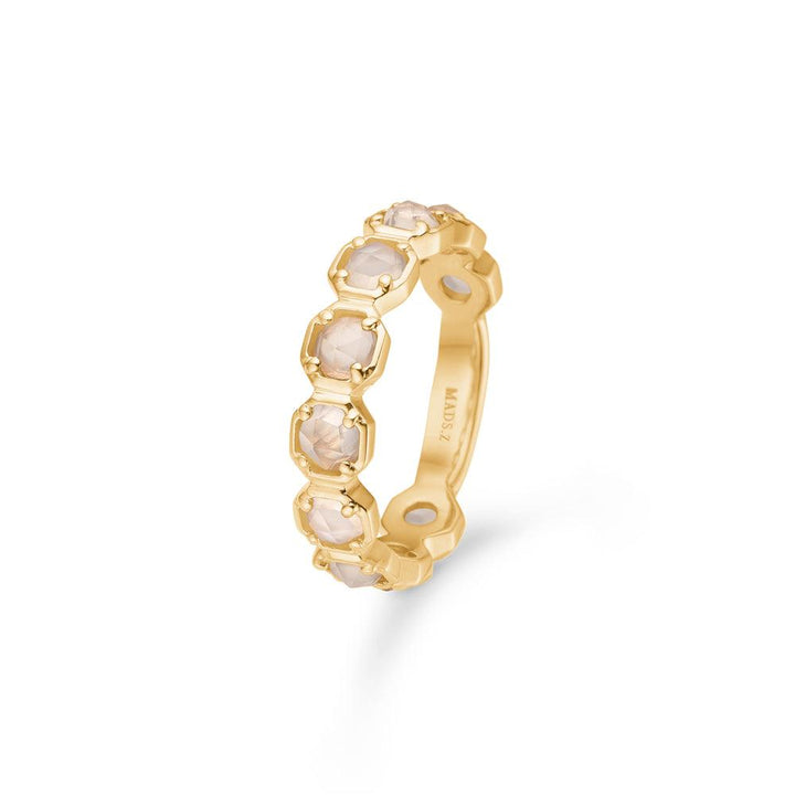 Mads Z 14kt Otilia Ring Med Hvid Månesten – 1546135-001