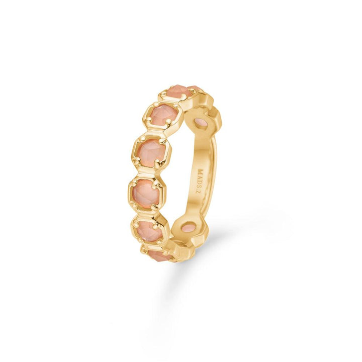 Mads Z 14kt Otilia Ring Med Peach Månesten – 1546137-001