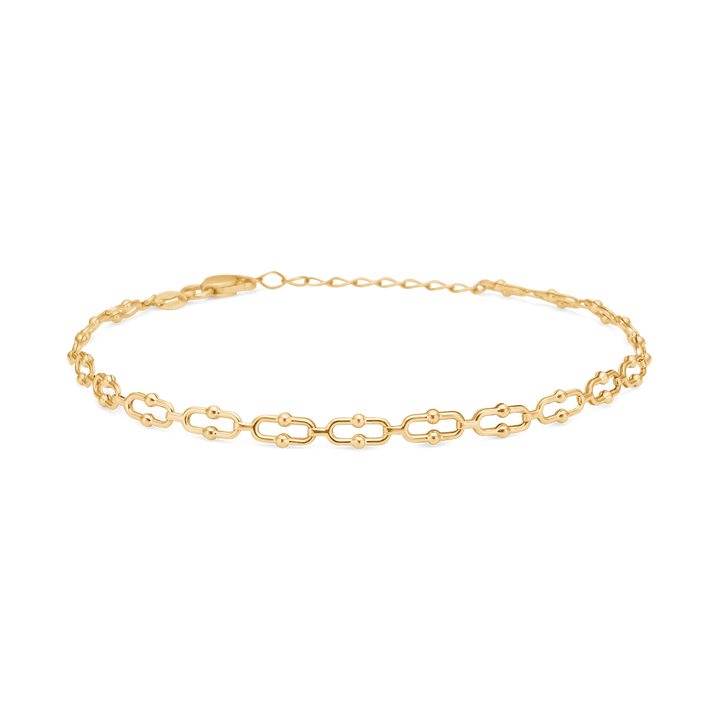 Mads Z 8kt Guld Armbånd Med Ovale Led – 3350506