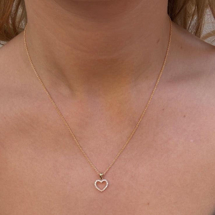 Mads Z 8kt Rhianna Vedhæng - Hjertemotiv 10mm – produktbillede 2