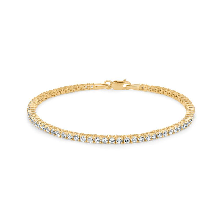 Mads Z 8kt Tennis Armbånd Med Zirkonia – 3357004-001