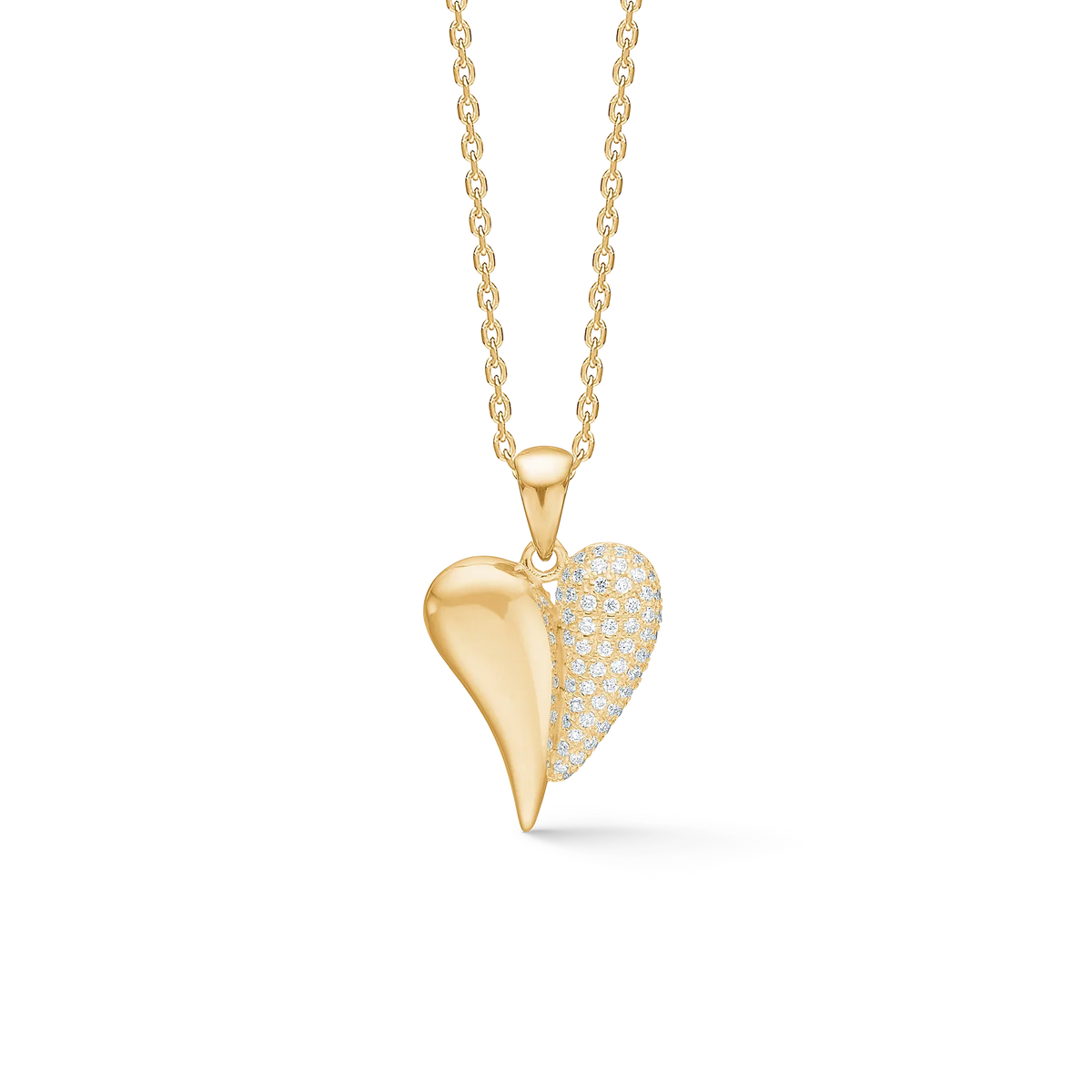Mads Z Amorette Vedhæng Guld hjerte m. Diamanter – 1531185