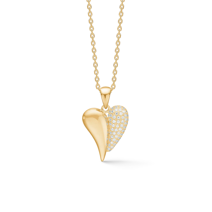 Mads Z Amorette Vedhæng Guld hjerte m. Diamanter – 1531185