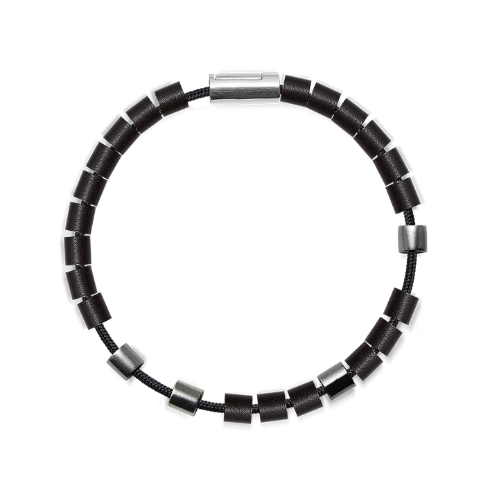 Mads Z Black Sun Trestles Armbånd - Sølv & Drivtømmer – 5159030-001