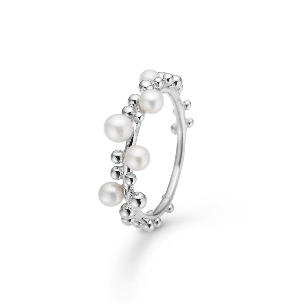 Mads Z Bubbles N'Pearls Sølv Ring – 2143166-001