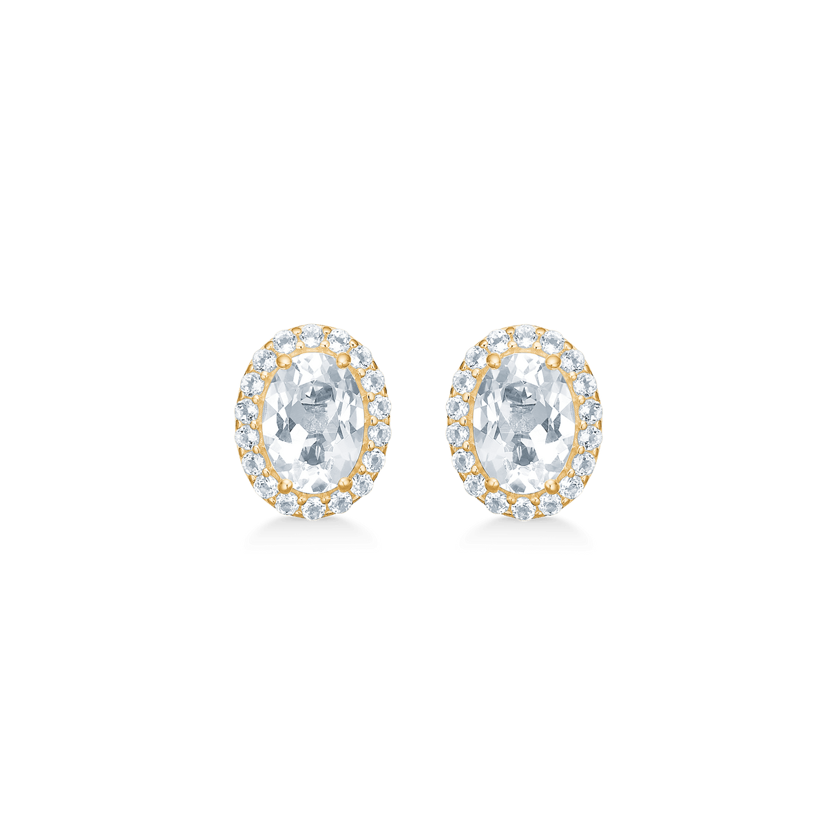 Mads Z Celestial By Medina 8kt Guld Øreringe Med Hvid Topas – 3316901