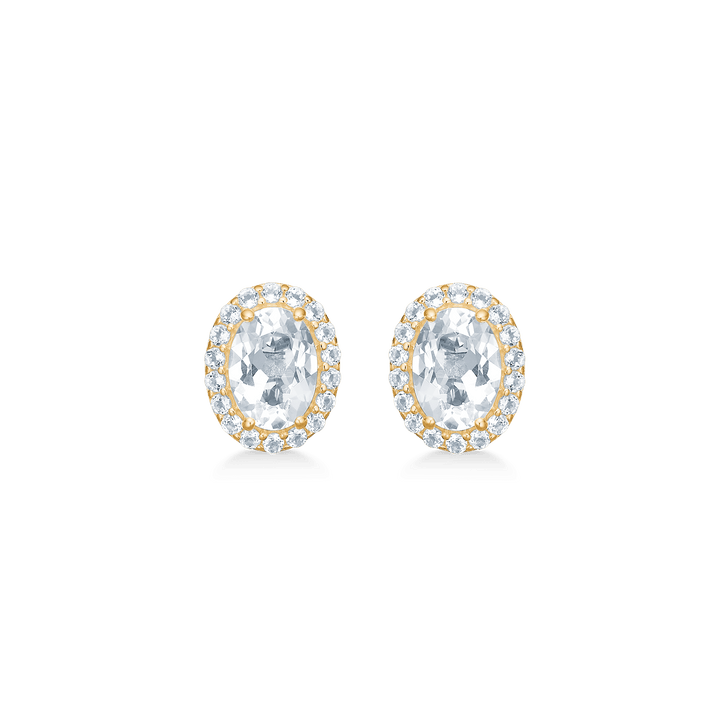 Mads Z Celestial By Medina 8kt Guld Øreringe Med Hvid Topas – 3316901