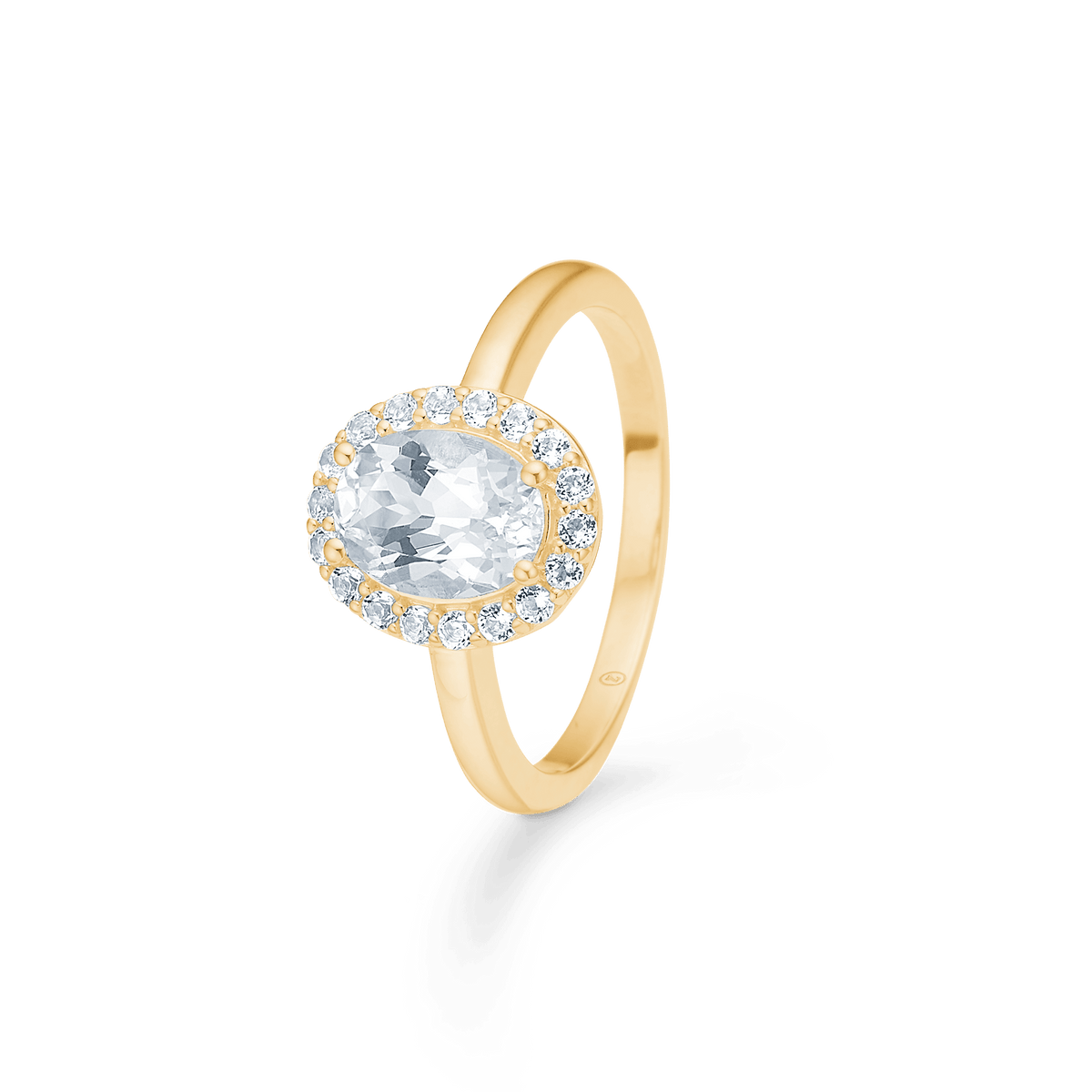 Mads Z Celestial By Medina 8kt Guld Ring med Hvid Topas – 3346901-001