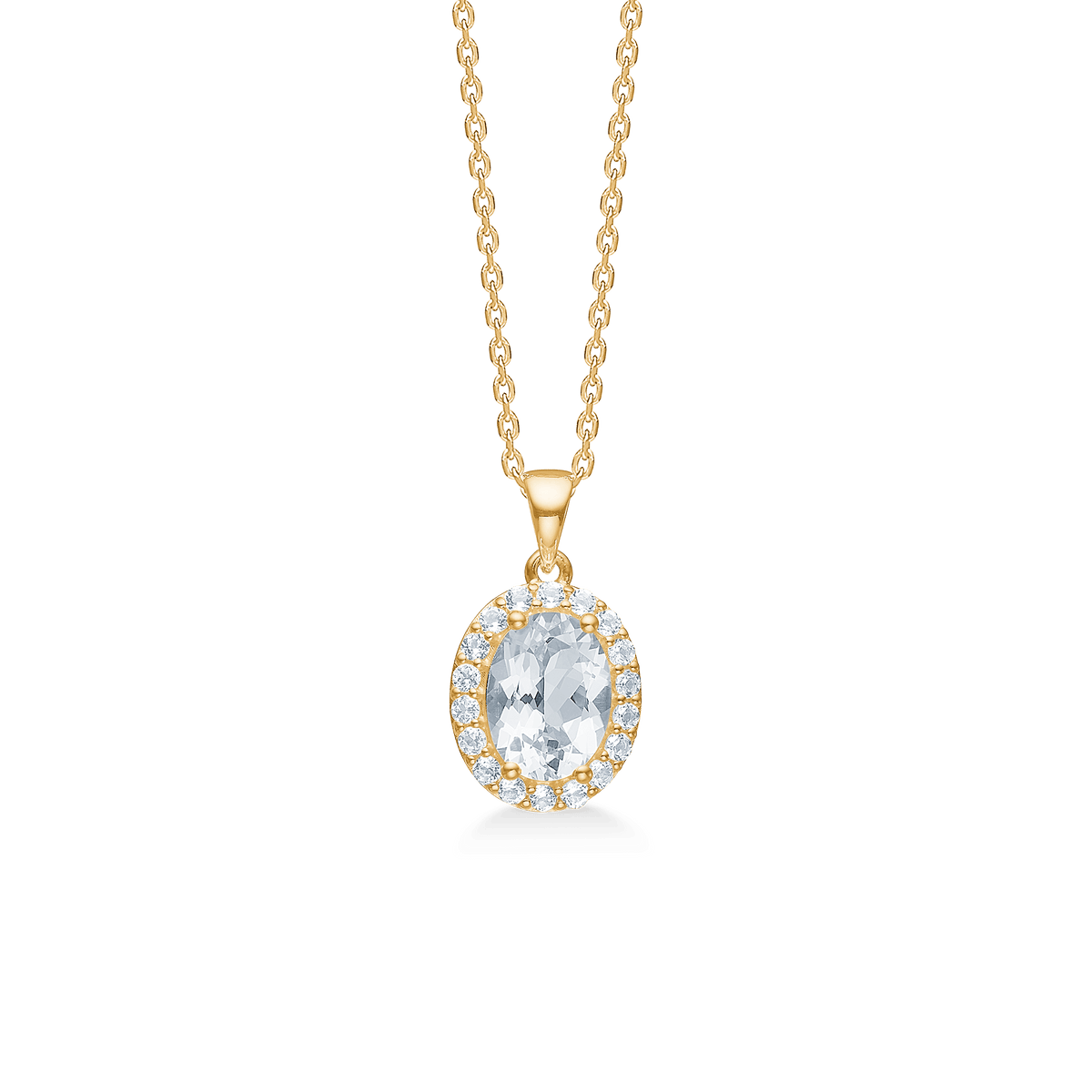 Mads Z Celestial By Medina 8kt Guld Vedhæng m. Forgyldt Halskæde – 3326901