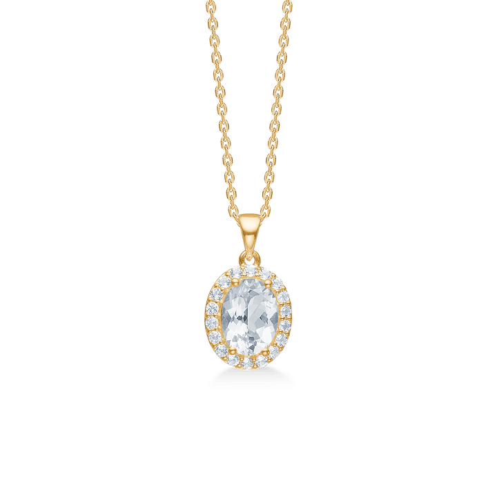 Mads Z Celestial By Medina 8kt Guld Vedhæng m. Forgyldt Halskæde – 3326901