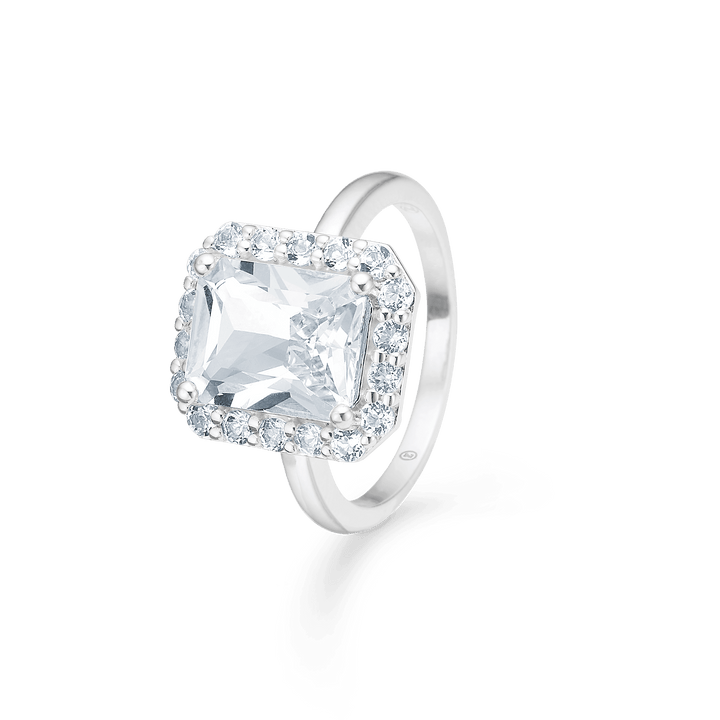 Mads Z Celestial by Medina Sølv Ring med Hvid Topas – 3146900-001